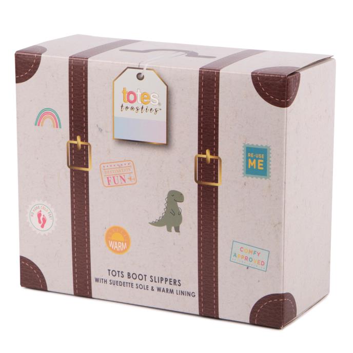 totes toasties® Toddler Booties Brown Extra Image 1